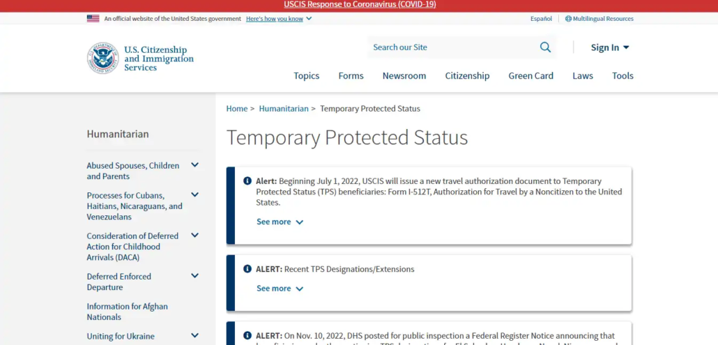 Uniting for Ukraine - Temporary Protected Status